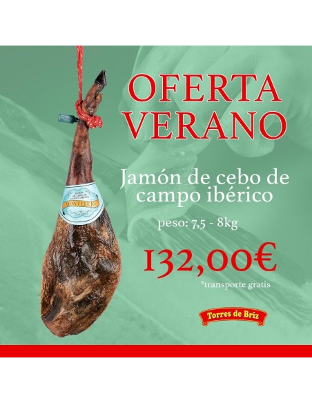 Jamón de Cebo de Campo Ibérico 50% Raza Iberica Montelejo
