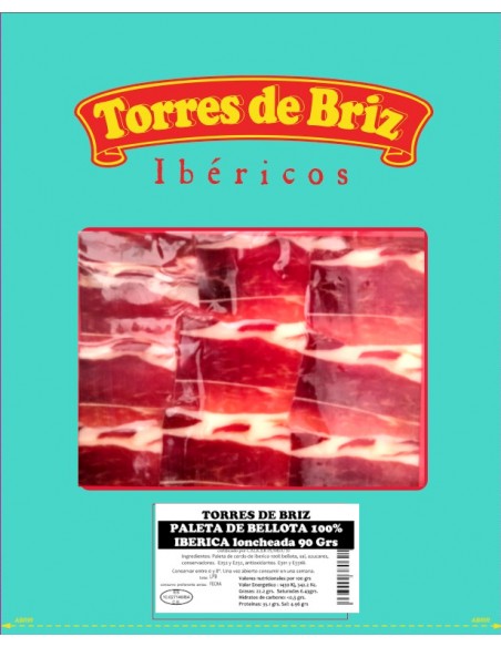 copy of Sliced Acorn-fed Iberian Shoulder 20 X 90 g