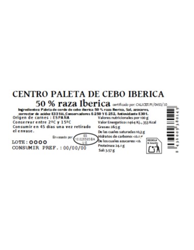 copy of Iberian Field Cebo Shoulder Center 50%...