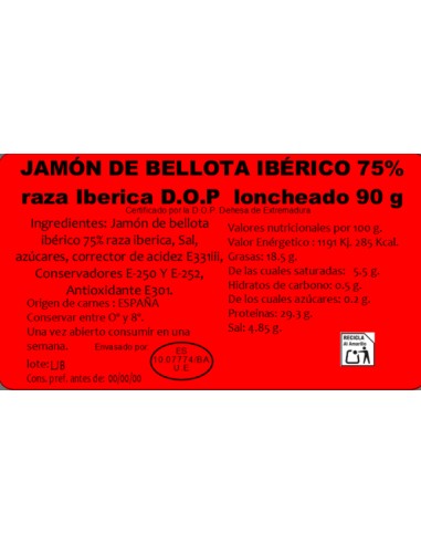 Jambon de Bellota D.O - Dehesa de Extremadura....